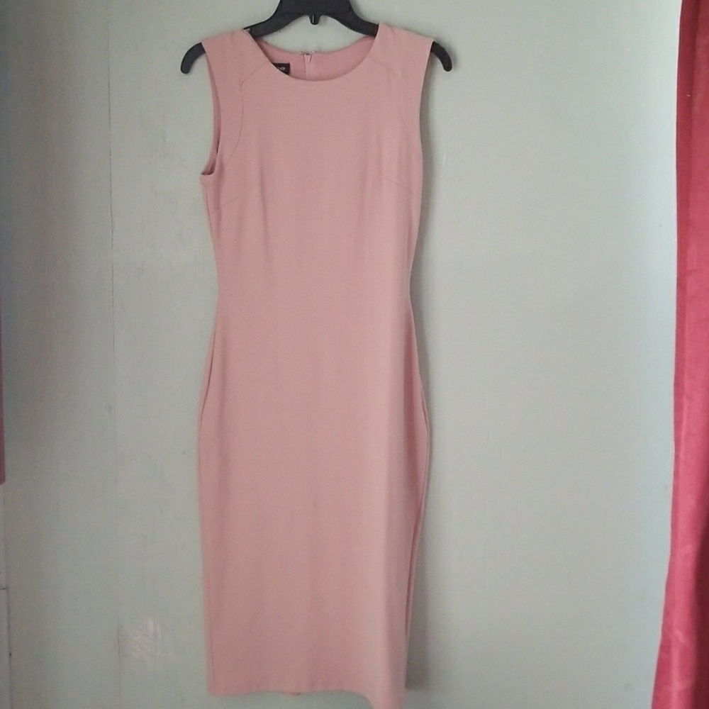 Pink long dress to the ankles